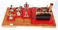 Lot 6 - A Mamod stationary steam plant and workshop...