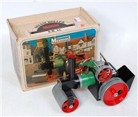Lot 7 - A Mamod SR1A steam roller comprising green,...