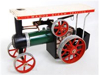 Lot 8 - A Mamod live steam traction engine comprising...
