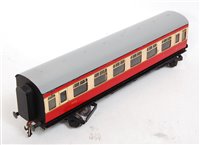 Lot 591 - Bassett-Lowke postwar BR carmine and cream...