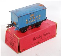 Lot 593 - 1934-41 Hornby Carr's Biscuits van, black...
