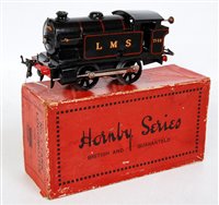 Lot 493 - 1931-6 Hornby no 1 tank loco LMS clockwork...
