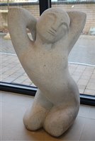 Lot 252 - Polly Ionides (b.1944) - Girl enjoying the Sun,...