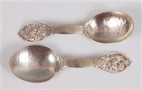 Lot 112 - Sybil Dunlop - a pair of hand-crafted 1930s...