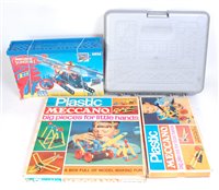 Lot 171 - 1960’s Plastic Meccano sets A & B, late period;...