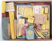 Lot 178 - Small tray containing boxed & packetted parts,...