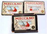 Lot 188 - Four Meccano outfits: two No.0 & one each No.1...