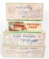 Lot 1224 - Four various Britains empty all-card boxes...