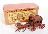 Lot 1234 - A pre-war John Hilco Wild West Stage Coach...