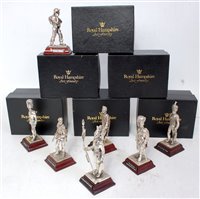 Lot 1240 - A collection of Royal Hampshire Foundry silver...