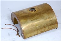 Lot 37 - Spare unpainted saddle tank, partly built, for...