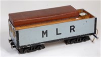 Lot 42 - 5 inch bogie riding trolley with 2x4 wheel...
