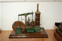 Lot 46 - A finely built vintage beam engine titled WJS...