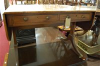 Lot 1351 - A 19th century flame mahogany and rosewood...