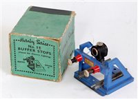Lot 308 - 1933-9 Hornby No.1E buffer stop, lighter blue,...