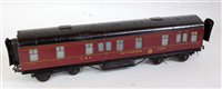 Lot 351 - Exley for Bassett-Lowke maroon LMS K5 corridor...