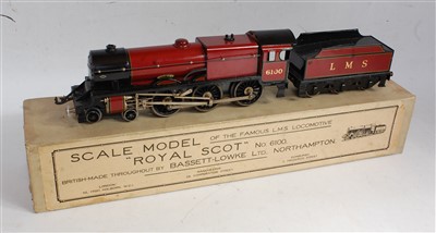 Lot 353 - Exley for Bassett-Lowke maroon LMS K5 corridor...