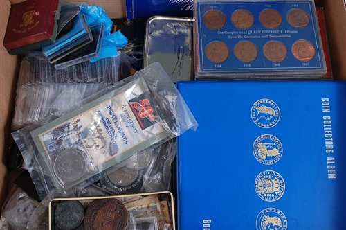 Lot 2069 - Mixed lot of British and world coins, to...