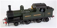 Lot 424 - Kit/scratch built green GWR 2-4-2 finescale...