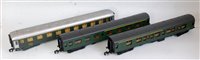 Lot 439 - 3x Lima bogie coaches including 2x Southen Nos....