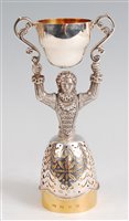 Lot 127 - A contemporary silver and silver gilt marriage...