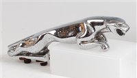 Lot 195 - An Art Deco Jaguar chrome car mascot, with...