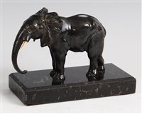 Lot 196 - An Art Deco bronzed spelter figure of a...