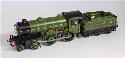 Lot 333 - Two Bing open wagons, maroon GN with loads and...