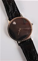 Lot 2557 - A unisex Zenith 'Museum' diamond set...