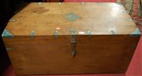 Lot 1272 - An Eastern camphor wood and metal bound...