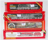 Lot 680 - 4 Hornby engines and tenders in mixed...