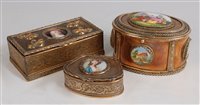 Lot 1289 - A circa 1900 continental gilt metal dressing...