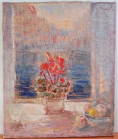 Lot 273 - Contemporary European School - Still life, oil...