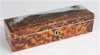 Lot 1294 - A Victorian tortoiseshell dressing table box,...