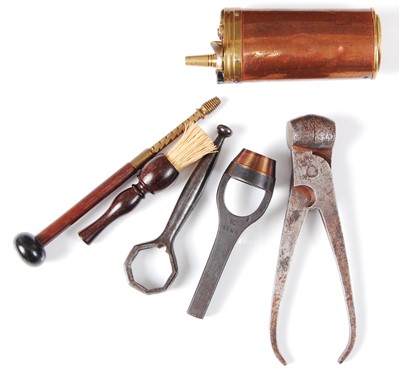 Lot 228 - A cased pair of 19th century travelling pistols