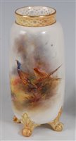 Lot 1041 - *A Royal Worcester porcelain vase, of...