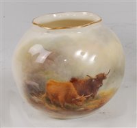 Lot 1047 - *A Royal Worcester porcelain Wrythern moulded...