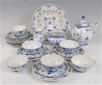 Lot 1072 - *A Royal Copenhagen six place setting tea...