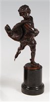 Lot 231 - F.J. Fland - The Ice Skater, an early 20th...