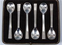 Lot 138 - *Georg Jensen (1866-1935) - a set of six...