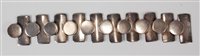 Lot 154 - A 1930s Mexican silver bracelet, comprised of...