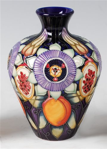Lot 7 - A limited edition Moorcroft pottery vase in...