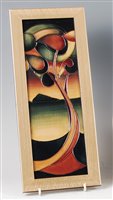 Lot 27 - A modern Moorcroft framed pottery wall plaque...