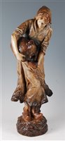 Lot 44 - An early 20th century Goldscheider painted...