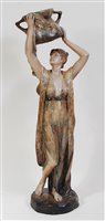 Lot 45 - Ferdinand Grohs for Goldscheider - a large...