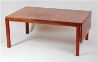Lot 412 - A Haslev 1960s teak single dropflap coffee...