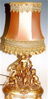 Lot 2 - A late 20th century resin table lamp the whole...