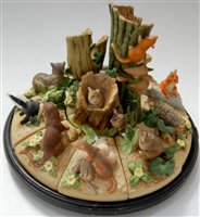 Lot 21 - A Danbury Mint fine porcelain Woodland Life...