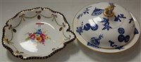 Lot 22 - A circa 1910 Royal Worcester dish, the central...