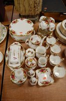 Lot 136 - Royal Albert Old Country Roses part tea set to...